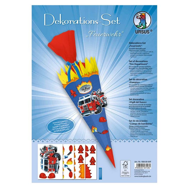 Produktbild: Dekorations-Set "Feuerwehr"