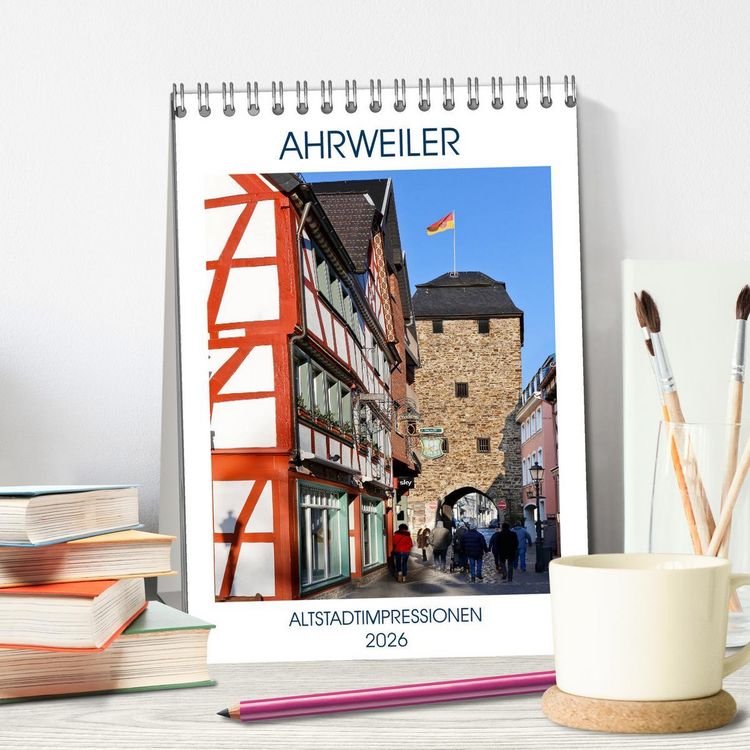 Produktbild: AHRWEILER - ALTSTADTIMPRESSIONEN (Tischkalender 2026 DIN A5 hoch), CALVENDO Monatskalender