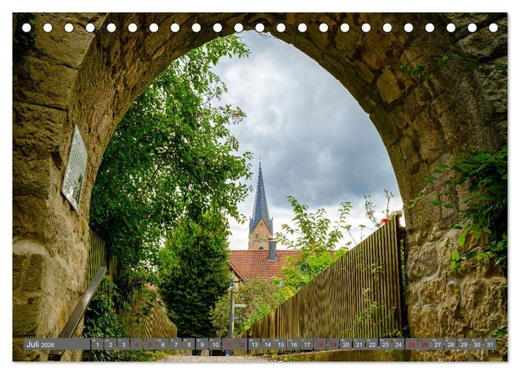 Produktbild: Ein Blick auf die Hansestadt Korbach (Tischkalender 2026 DIN A5 quer), CALVENDO Monatskalender
