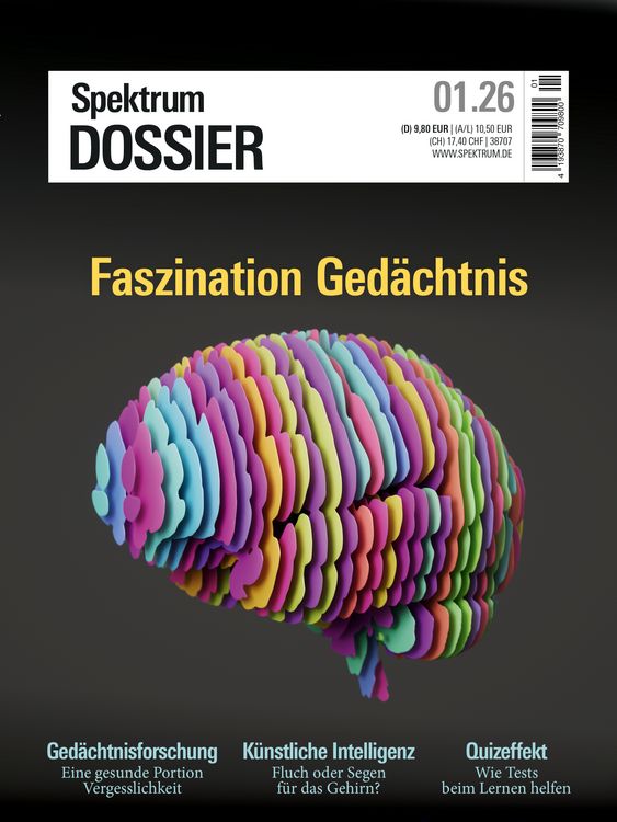 Produktbild: Spektrum Dossier 1/2026 Faszination Ged&auml;chtnis