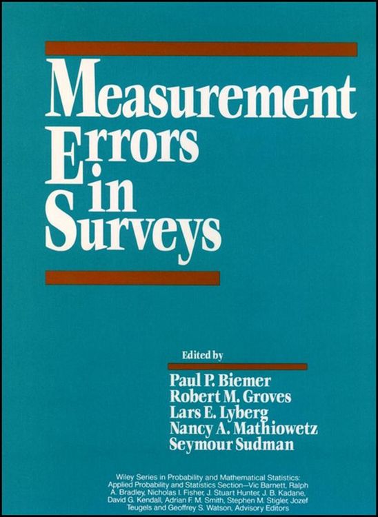 Produktbild: Measurement Errors in Surveys