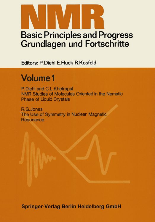Produktbild: NMR Basic Principles and Progress. Grundlagen und Fortschritte