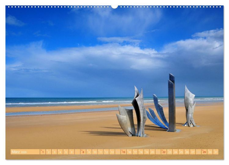 Produktbild: Quer durch die Normandie (Wandkalender 2026 DIN A2 quer), CALVENDO Monatskalender