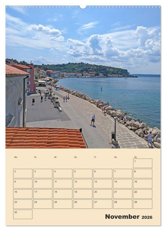 Produktbild: Piran, Sloweniens Perle am Mittelmeer (Wandkalender 2026 DIN A2 hoch), CALVENDO Monatskalender