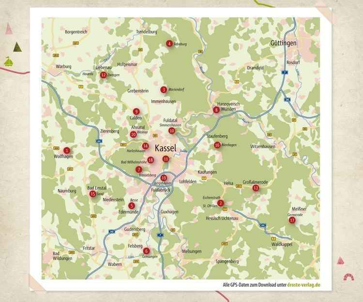 Produktbild: Rund um Kassel. Wandern f&uuml;r die Seele
