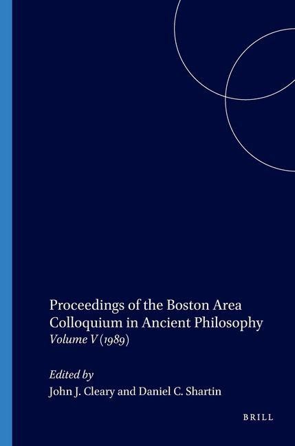 Produktbild: Proceedings of the Boston Area Colloquium in Ancient Philosophy