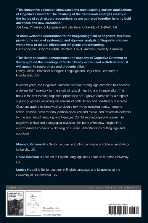 Produktbild: New Directions in Cognitive Grammar and Style
