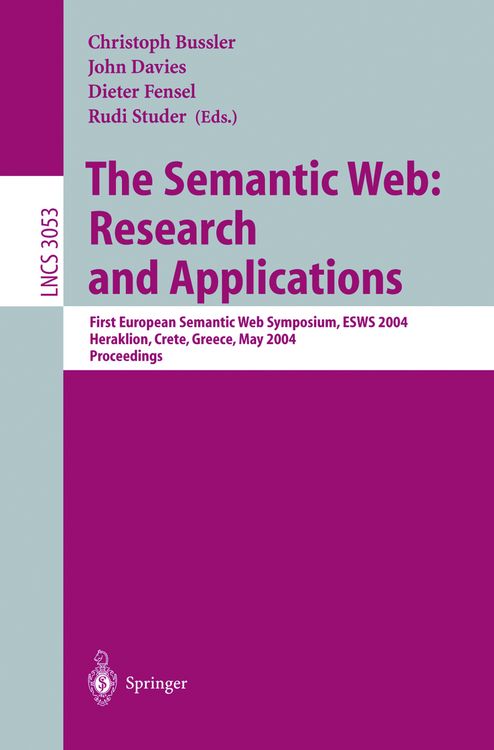 Produktbild: The Semantic Web: Research and Applications