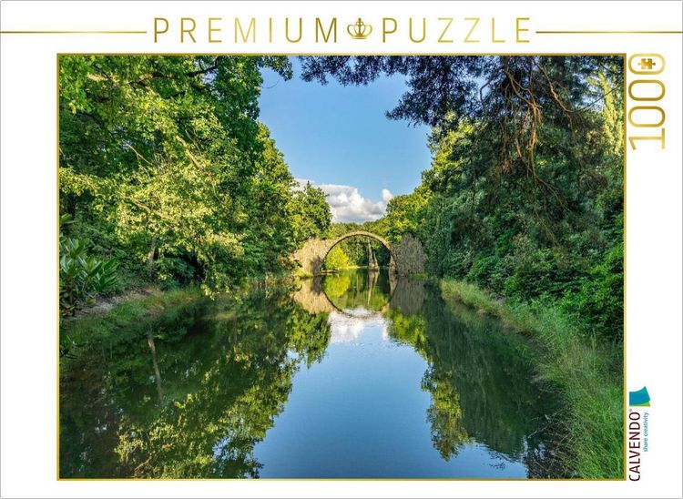 Produktbild: CALVENDO Puzzle Rakotz Br&uuml;cke Kromlau | 1000 Teile Lege-Gr&ouml;&szlig;e 64x48cm Foto-Puzzle f&uuml;r gl&uuml;ckliche Stunden