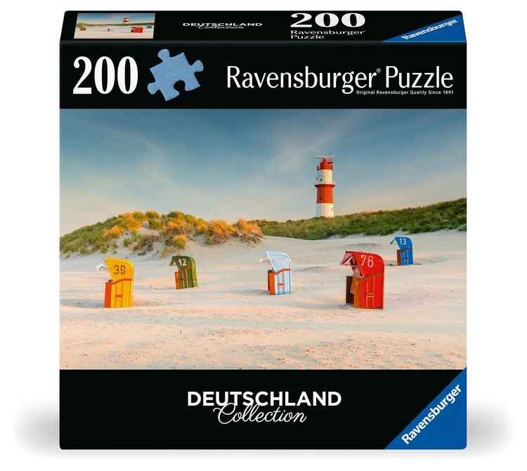 Produktbild: Erwachsenenpuzzle 200 Teile - Leuchtturm hinter der D&uuml;ne auf Borkum