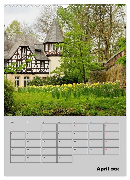 Produktbild: D&uuml;sseldorfer Burgen und Schl&ouml;sser (Wandkalender 2026 DIN A3 hoch), CALVENDO Monatskalender