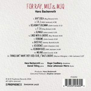 Produktbild: Backenroth: For Ray,Milt & MJQ