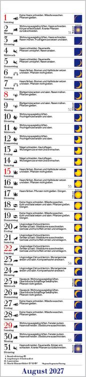 Produktbild: Mond-Langplaner 2027