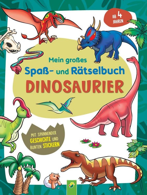Produktbild: Mein gro&szlig;es Spa&szlig;- und R&auml;tselbuch Dinosaurier