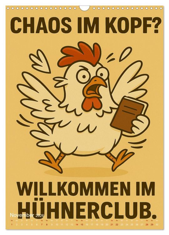 Produktbild: Tierisch eigenwillig - Weil normal langweilig w&auml;re (Wandkalender 2026 DIN A3 hoch), CALVENDO Monatskalender