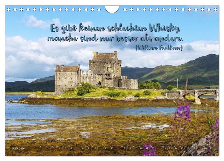 Produktbild: Whisky-Spr&uuml;che (Wandkalender 2026 DIN A4 quer), CALVENDO Monatskalender