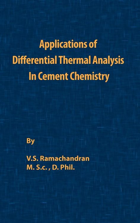 Produktbild: Application of Differential Thermal Analysis in Cement Chemistry