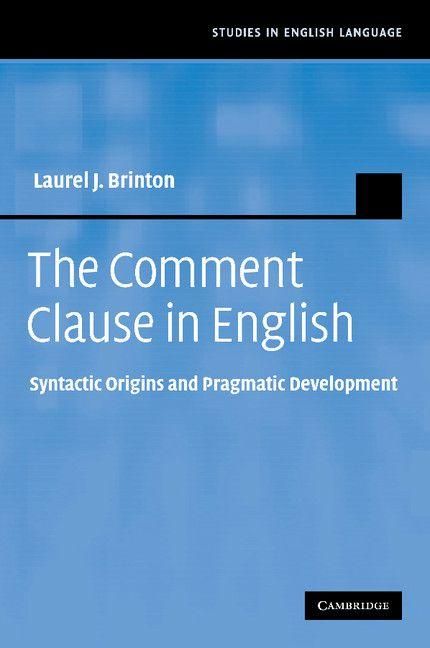 Produktbild: The Comment Clause in English