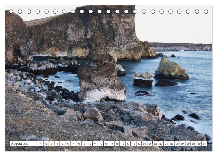Produktbild: Island - faszinierende Landschaften im S&uuml;den (Tischkalender 2026 DIN A5 quer), CALVENDO Monatskalender
