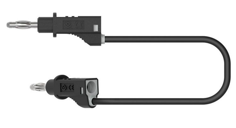 Produktbild: Electro PJP 2110-CD1-100N Messleitung Bananenstecker Bananenstecker 1.00m Schwarz 1St.