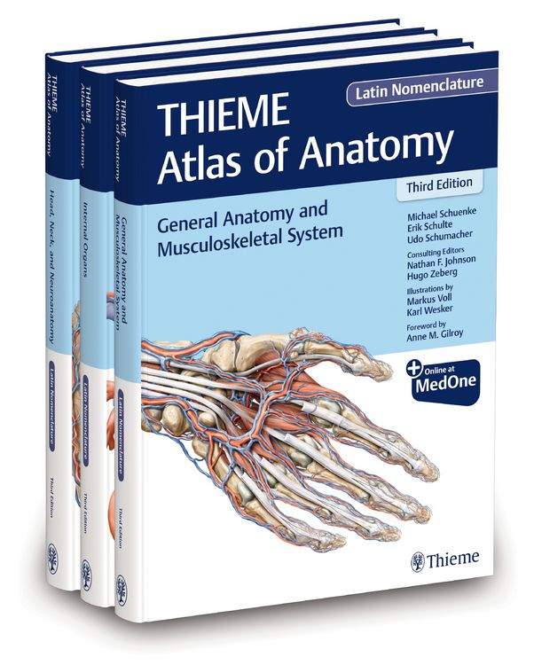 Produktbild: THIEME Atlas of Anatomy, Latin Nomenclature, Three Volume Set, Third Edition