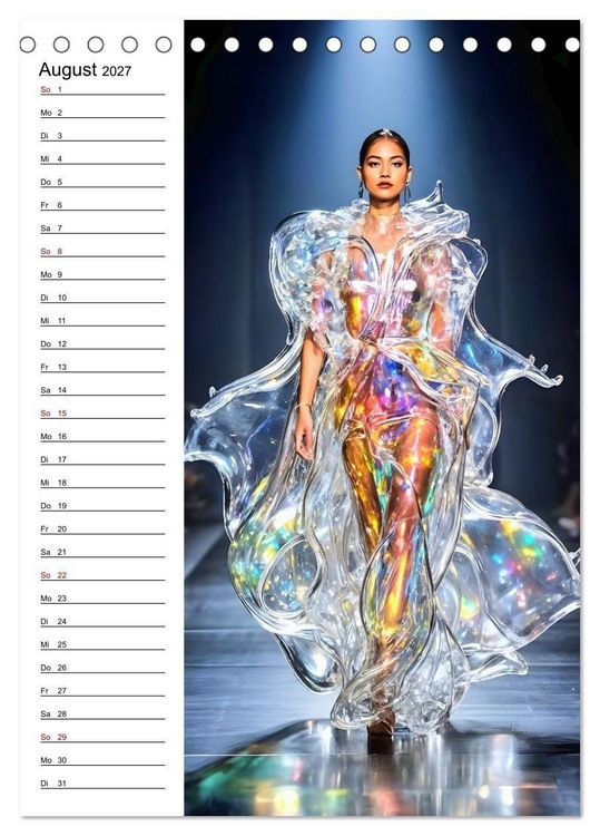 Produktbild: Impossible Couture - Futuristische Mode jenseits von Schwerkraft und Realit&auml;t (Tischkalender 2027 DIN A5 hoch), CALVENDO Monatskalender