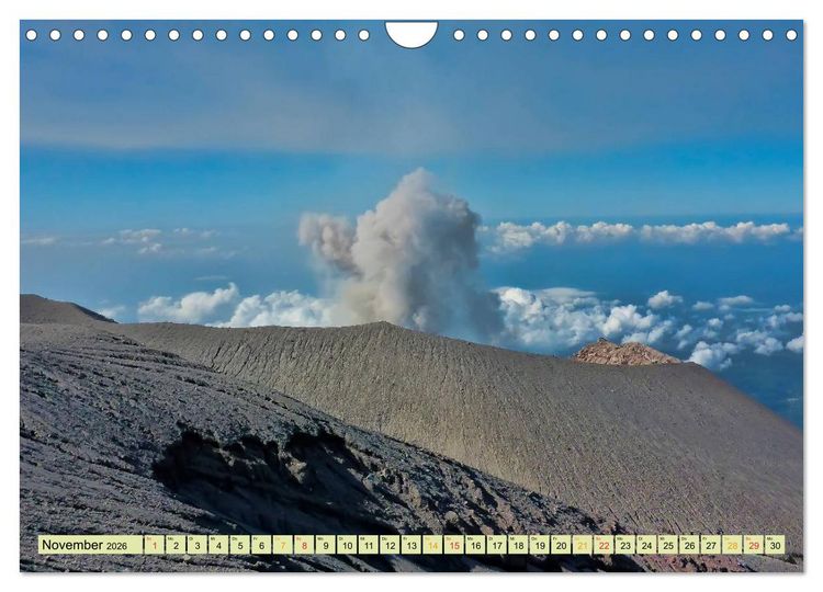 Produktbild: Vulkane - imposant und bedrohlich (Wandkalender 2026 DIN A4 quer), CALVENDO Monatskalender