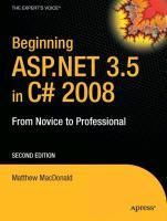 Produktbild: Beginning ASP.NET 3.5 in C# 2008