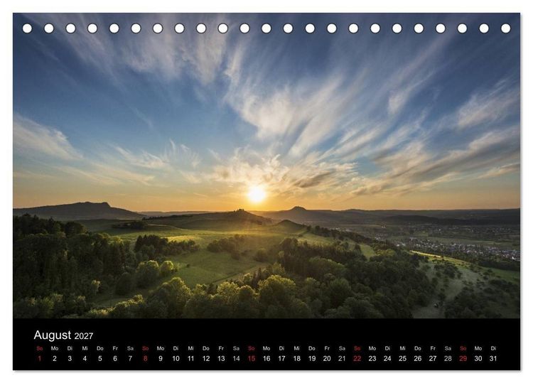 Produktbild: Vulkanlandschaft Hegau 2027 (Tischkalender 2027 DIN A5 quer), CALVENDO Monatskalender