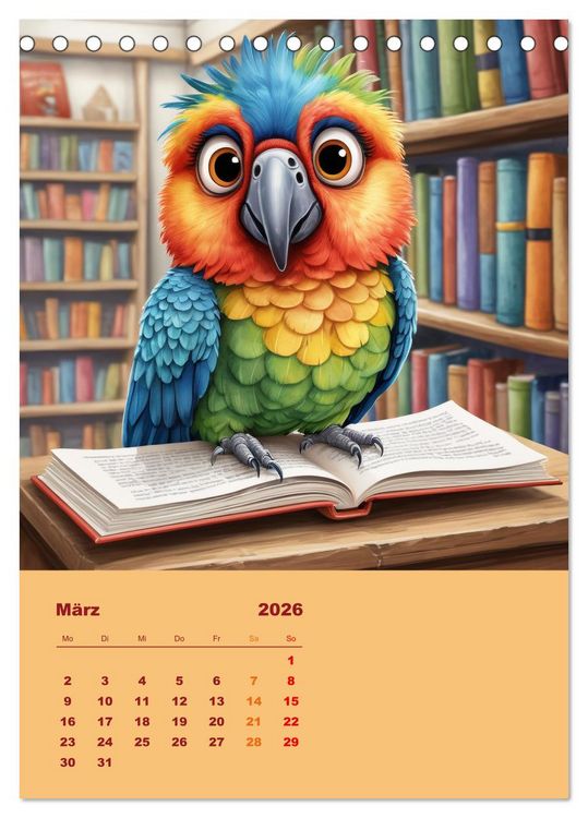 Produktbild: Diese schr&auml;gen V&ouml;gel (Tischkalender 2026 DIN A5 hoch), CALVENDO Monatskalender