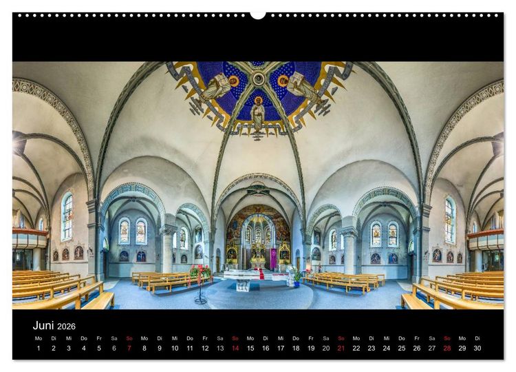 Produktbild: Kapellen, Kirchen und Kathedralen 2026 (hochwertiger Premium Wandkalender 2026 DIN A2 quer), Kunstdruck in Hochglanz