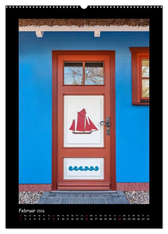 Produktbild: T&uuml;ren - Meisterwerke aus Fischland, Dar&szlig; und Zingst (hochwertiger Premium Wandkalender 2026 DIN A2 hoch), Kunstdruck in Hochglanz
