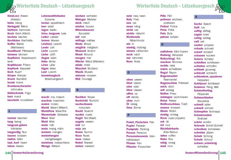 Produktbild: L&euml;tzebuergesch - Wort f&uuml;r Wort (f&uuml;r Luxemburg)