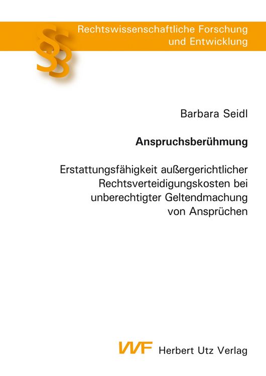 Produktbild: Anspruchsber&uuml;hmung