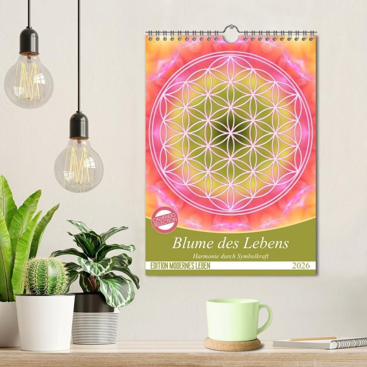 Produktbild: Blume des Lebens - Harmonie durch Symbolkraft (Wandkalender 2026 DIN A4 hoch), CALVENDO Monatskalender