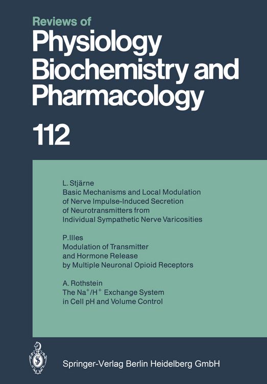 Produktbild: Reviews of Physiology, Biochemistry and Pharmacology