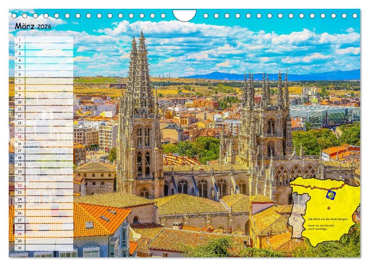 Produktbild: Der Jakobsweg von seinen sch&ouml;nsten Seiten! (Wandkalender 2026 DIN A4 quer), CALVENDO Monatskalender