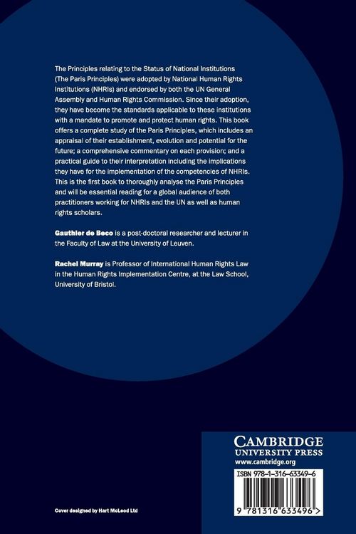 Produktbild: A Commentary on the Paris Principles on National Human Rights Institutions