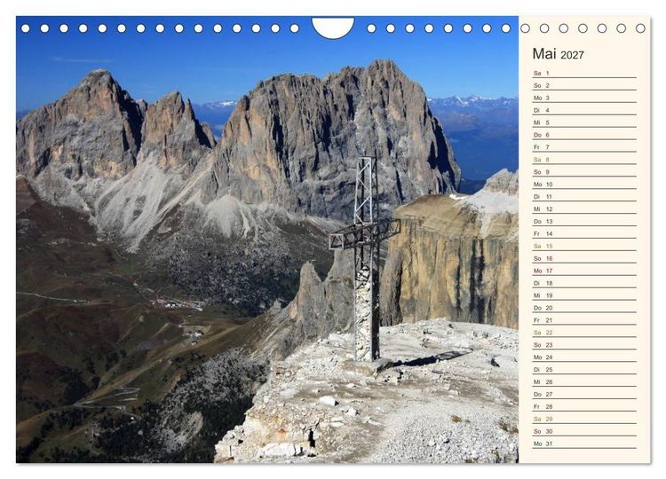Produktbild: Weltnaturerbe DOLOMITEN (Wandkalender 2027 DIN A4 quer), CALVENDO Monatskalender