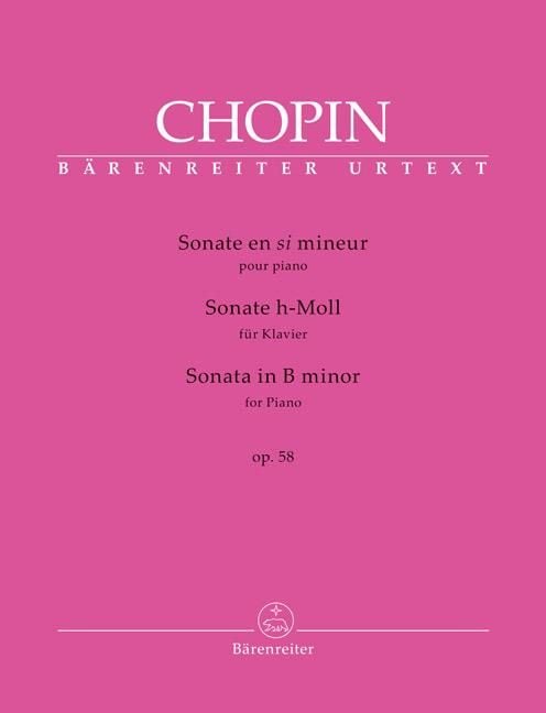 Produktbild: Sonate für Klavier h-Moll op. 58