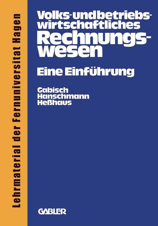 Produktbild: Volks- und betriebswirtschaftliches Rechnungswesen