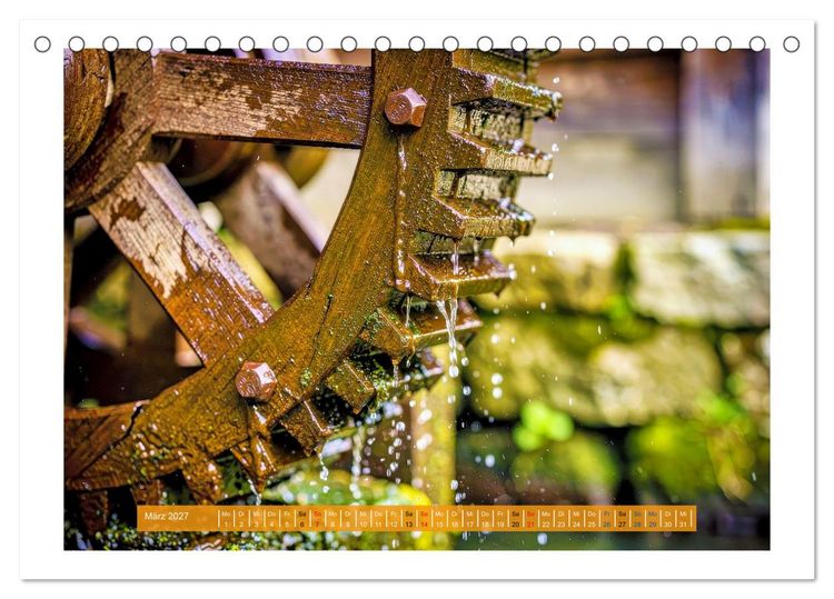 Produktbild: Natur und Wasserm&uuml;hlen (Tischkalender 2027 DIN A5 quer), CALVENDO Monatskalender