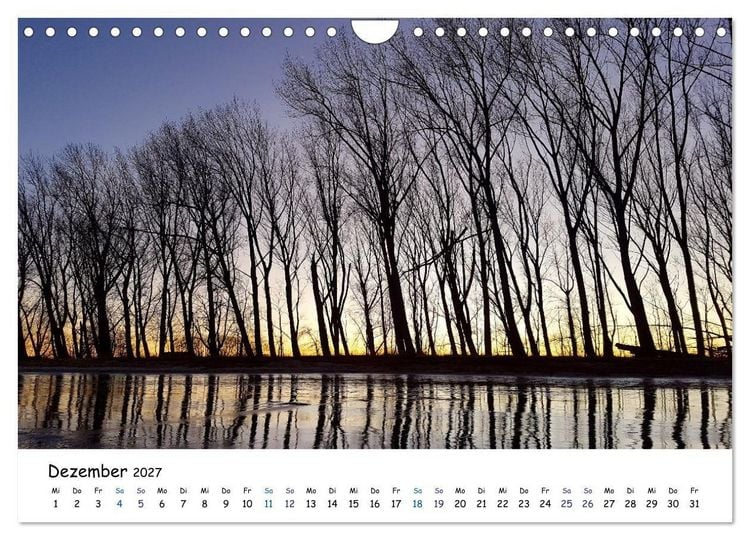 Produktbild: Elbinsel Krautsand - Impressionen von Land und Fluss (Wandkalender 2027 DIN A4 quer), CALVENDO Monatskalender