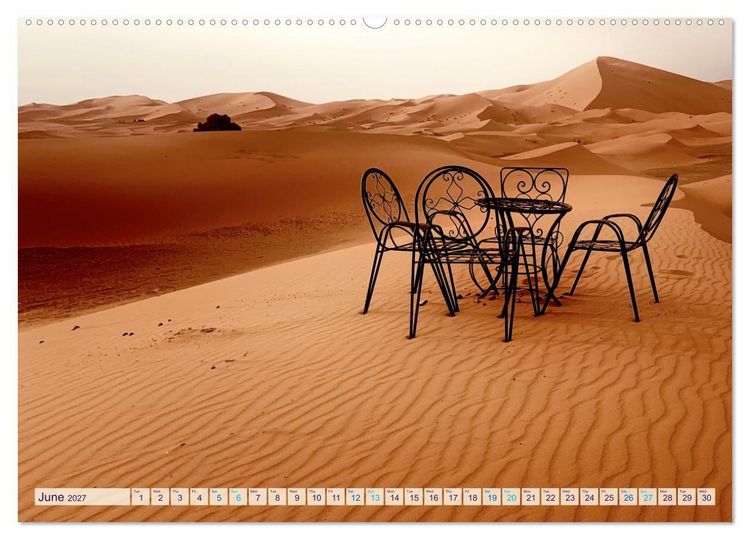 Produktbild: Marocco&rsquo;s Silent Desert (High Quality Premium Wall Calendar 2027 DIN A2 landscape),CALVENDO 12 Month Wall Calendar