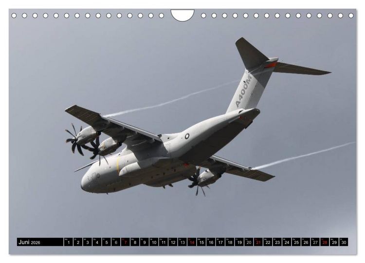 Produktbild: Augenblicke in der Luft: Airbus A400M (Wandkalender 2026 DIN A4 quer), CALVENDO Monatskalender