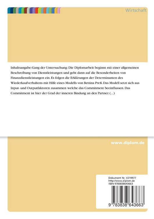 Produktbild: Kundenbindungsstrategien bei Finanzdienstleistungen