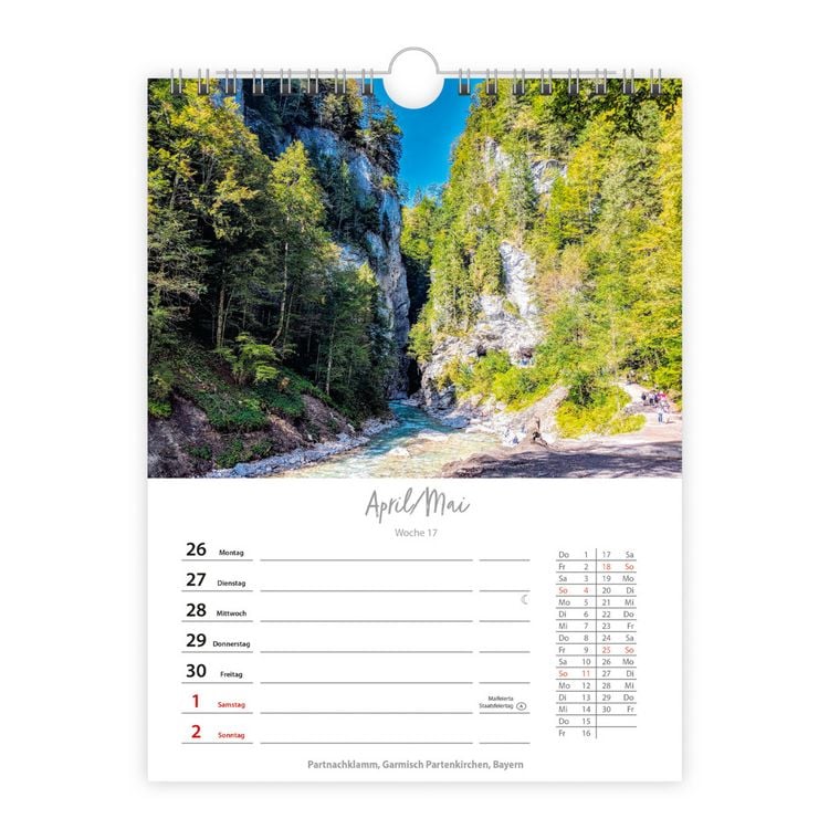 Produktbild: TR&Ouml;TSCH - Wochenkalender zum H&auml;ngen Deutschlandreise 2027