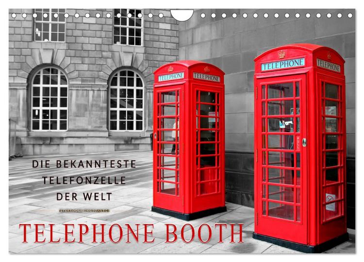 Produktbild: Die bekannteste Telefonzelle der Welt - Telephone Booth (Wandkalender 2026 DIN A4 quer), CALVENDO Monatskalender