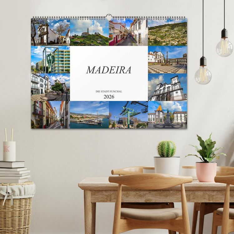 Produktbild: Madeira Die Stadt Funchal (Wandkalender 2026 DIN A2 quer), CALVENDO Monatskalender