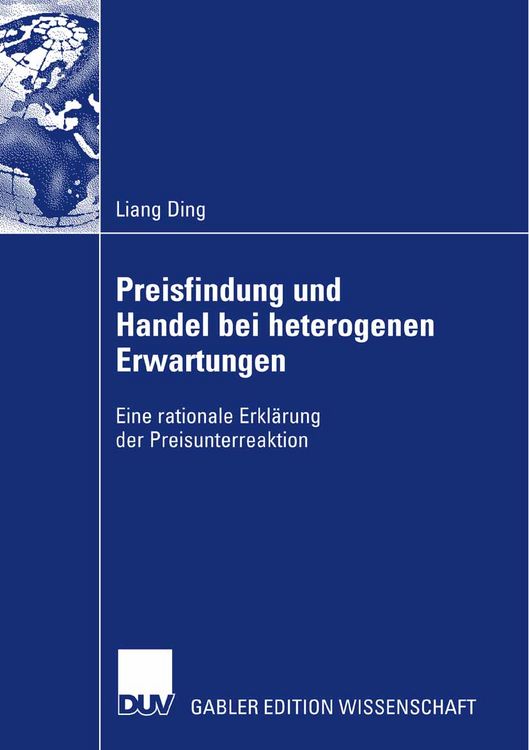 Produktbild: Preisfindung und Handel bei heterogenen Erwartungen